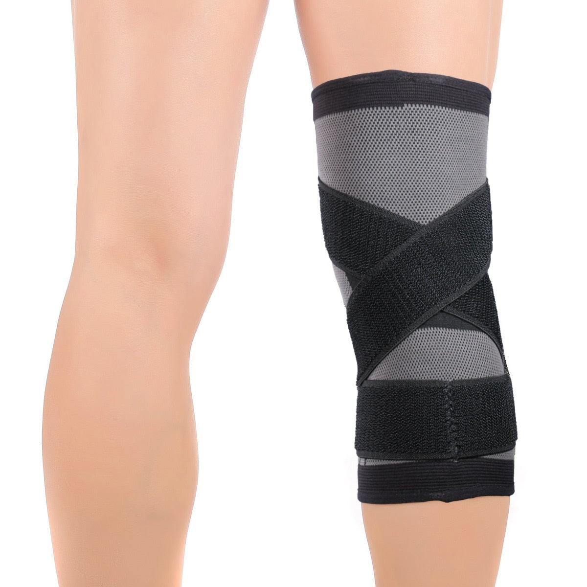 knee brace - compression knee support, elastic sleeve, patellar tendon, velcro strap, arthritis, meniscus, osteoarthritis, acl
